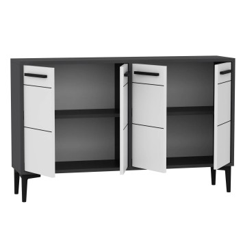 Mueble TV Stria Antracita Blanco - 327ODS1107