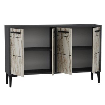 Mueble TV Stria Antracita Mármol - 327ODS1111