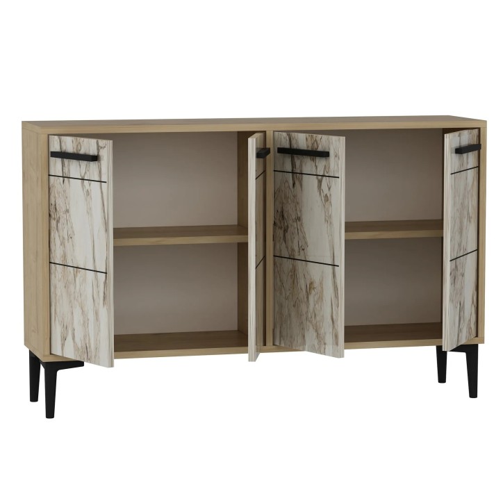 Mueble TV Stria Roble Zafiro Mármol