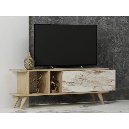 Mueble TV Liberty Roble Zafiro Mármol