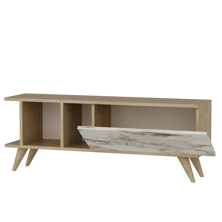 Mueble TV Liberty Roble Zafiro Mármol