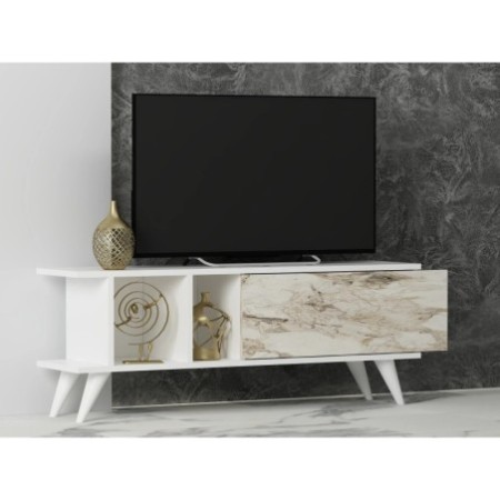 Mueble TV Liberty Blanco Mármol