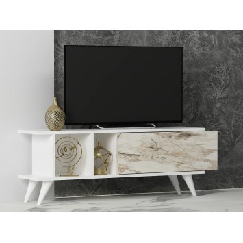 Mueble TV Liberty Blanco Mármol - 327ODS1125