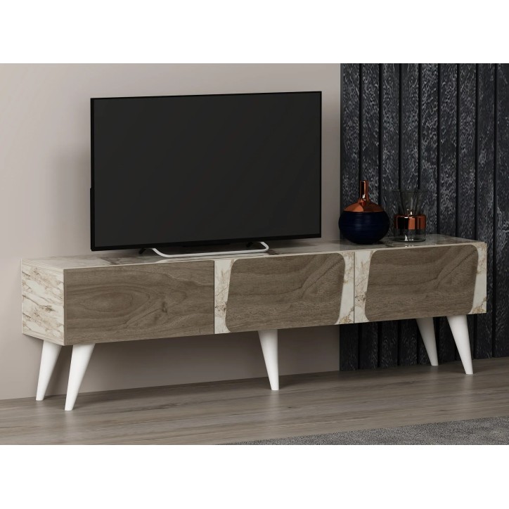 Mueble TV Veas Mármol Nogal