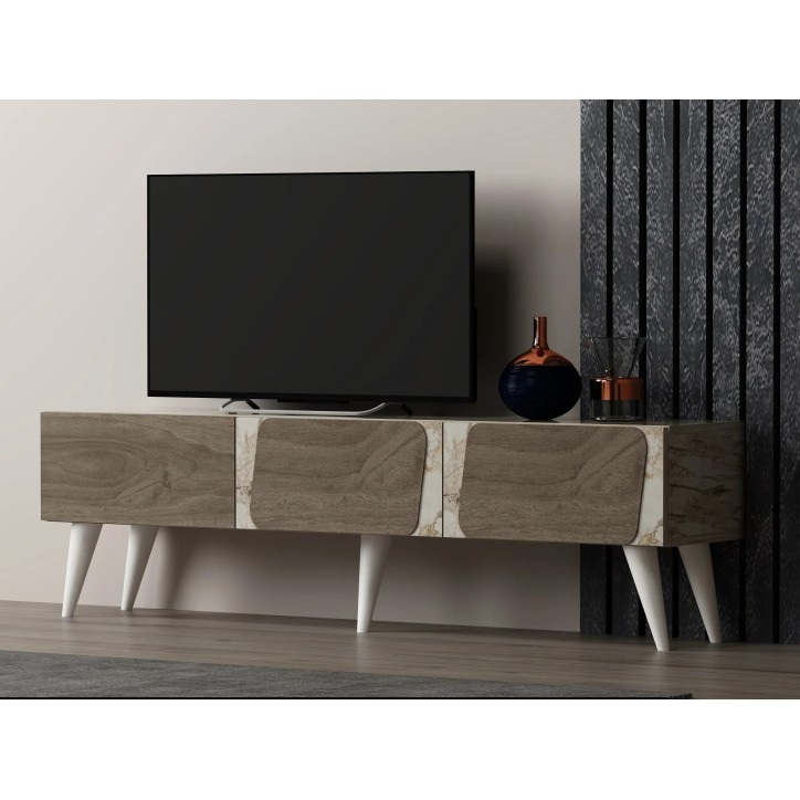 Mueble TV Veas Mármol Nogal