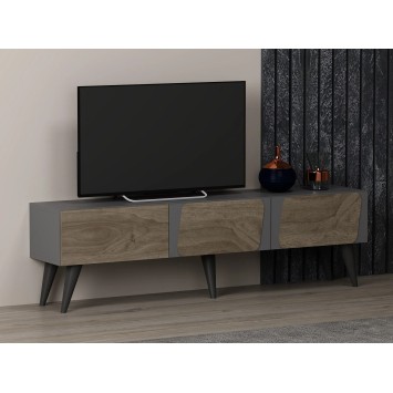 Mueble TV Veas Antracita Nogal - 327ODS1135