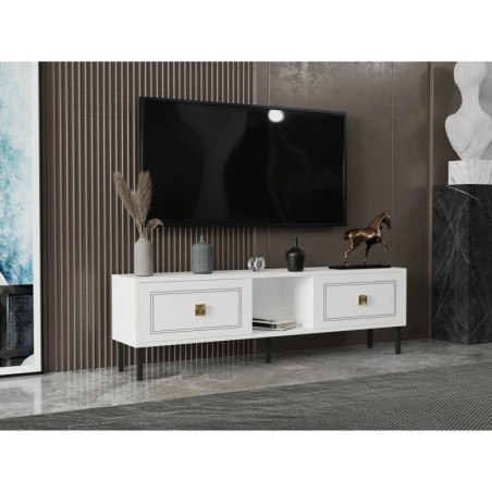 Mueble TV Preet Blanco Oro