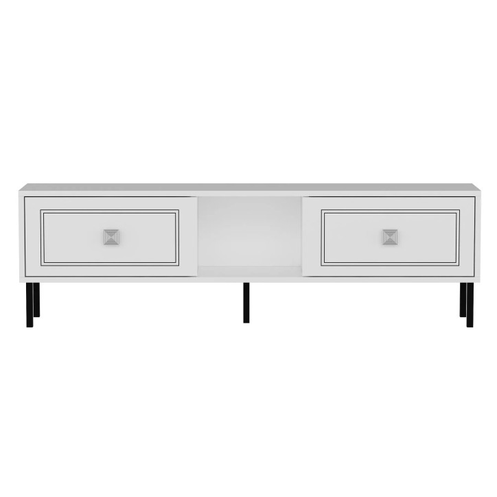 Mueble TV Preet Blanco Plata