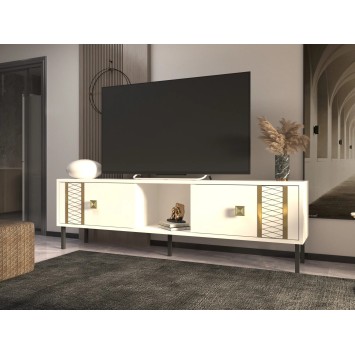 Mueble TV Frede Blanco Oro - 327ODS1210