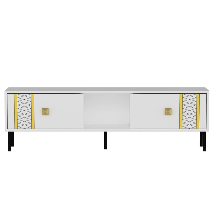 Mueble TV Frede Blanco Oro