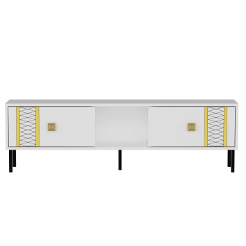 Mueble TV Frede Blanco Oro - 327ODS1210