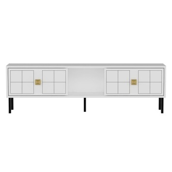 Mueble TV Keary Blanco Oro - 327ODS1212