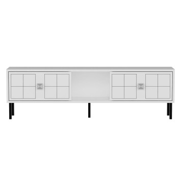 Mueble TV Keary Blanco Plata - 327ODS1213