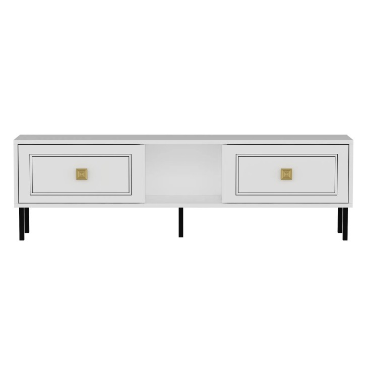 Mueble TV Vonte Blanco Oro