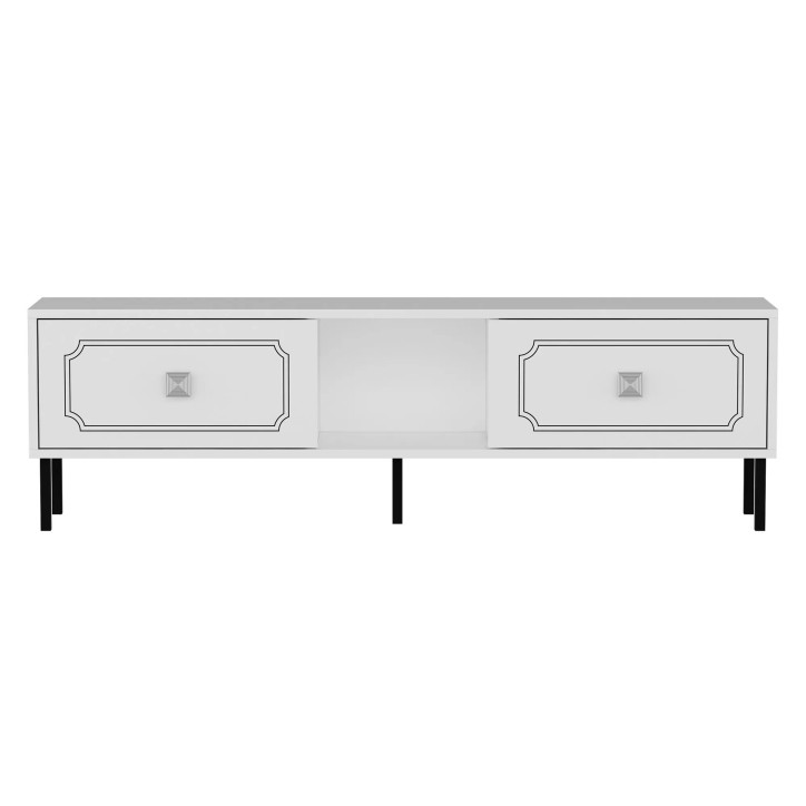 Mueble TV Vonte Blanco Plata