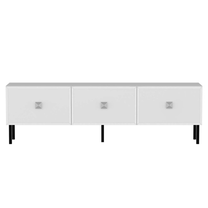 Mueble TV Kivan Blanco Plata