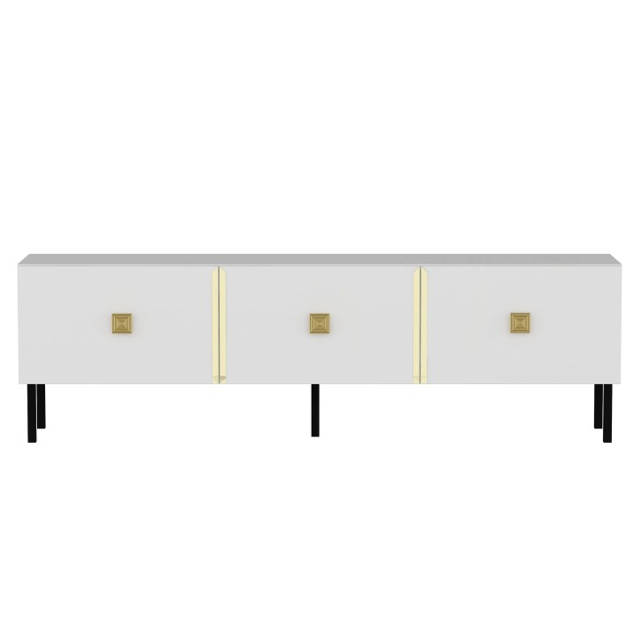 Mueble TV Lagho Blanco Oro