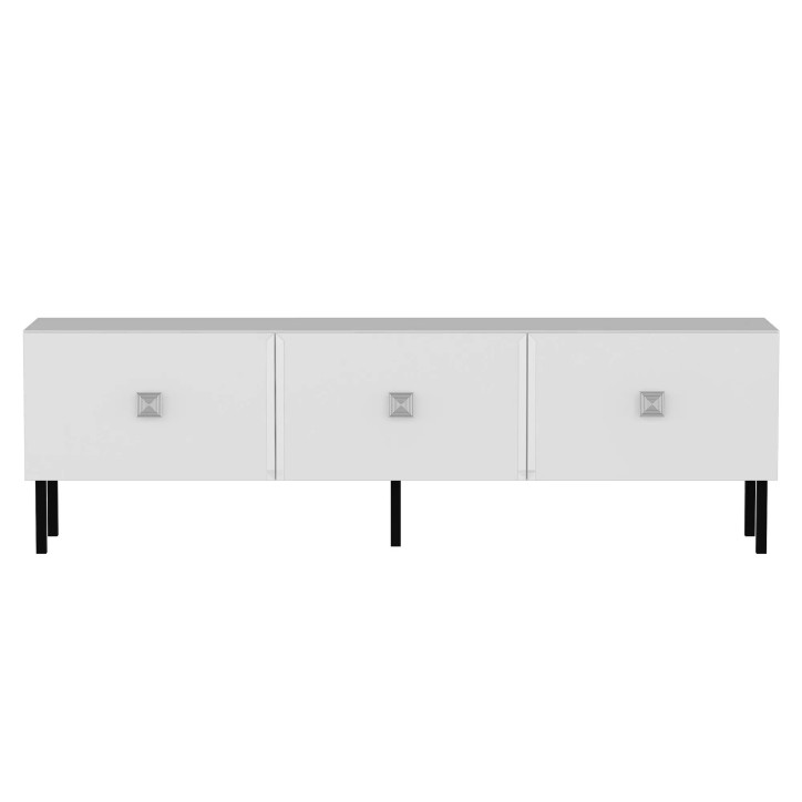 Mueble TV Lagho Blanco Plata