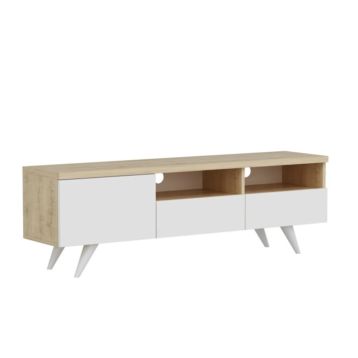 Mueble TV Brüksel Roble Blanco