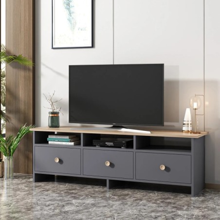 Mueble TV Oslo Antracita Roble