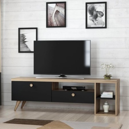 Mueble TV Parion Negro Roble