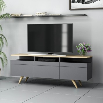 Mueble TV Berlin 150 Antracita Roble - 382NRC1109