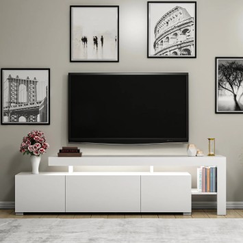 Mueble TV Beliz Blanco - 382NRC1114