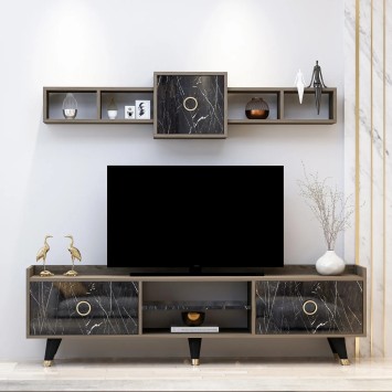 Mueble TV Rosa Mármol - 382NRC1117