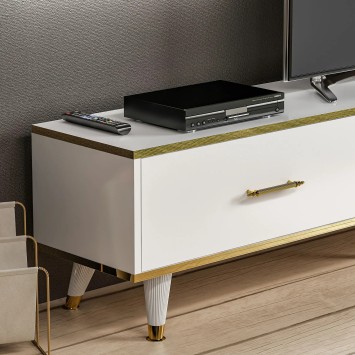 Mueble TV Aren Blanco Oro - 382NRC1118