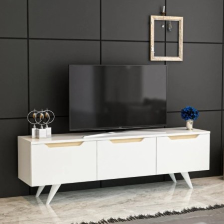 Mueble TV Prag Blanco Roble