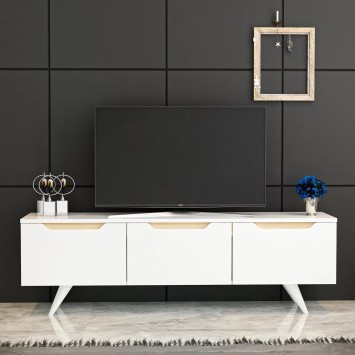 Mueble TV Prag Blanco Roble - 382NRC1124