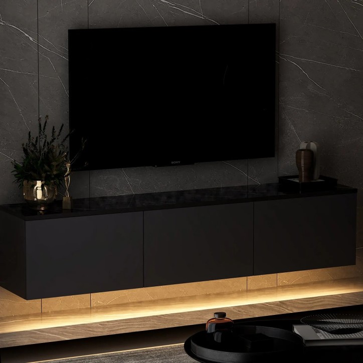 Mueble TV Neon Illuminated Antracita