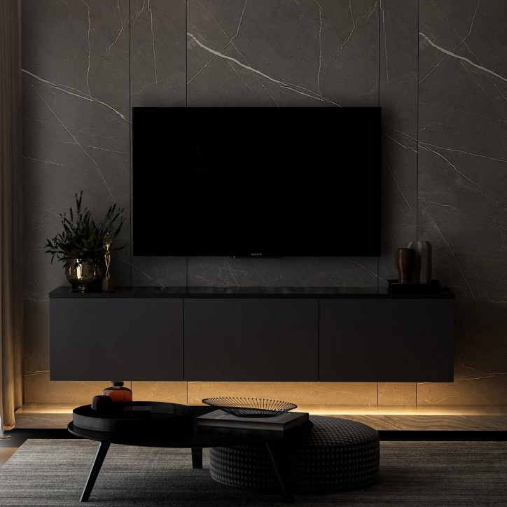 Mueble TV Neon Illuminated Antracita