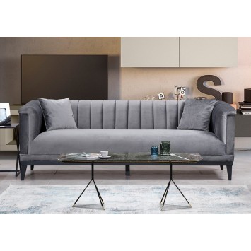 Sofá 3 plazas Trendy Gris oscuro - 569HLN1109