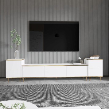 Mueble TV Imaj Blanco Oro - 382NRC1142