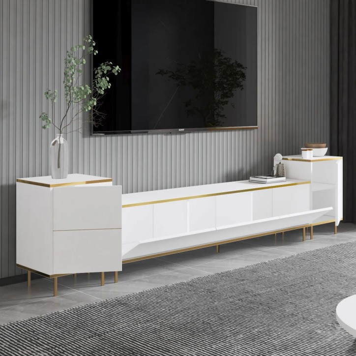 Mueble TV Imaj Blanco Oro