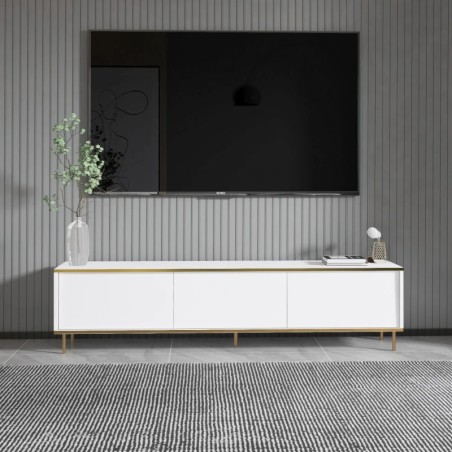 Mueble TV Imaj Blanco Oro