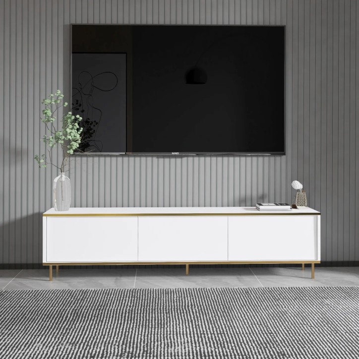 Mueble TV Imaj Blanco Oro