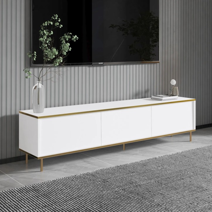 Mueble TV Imaj Blanco Oro