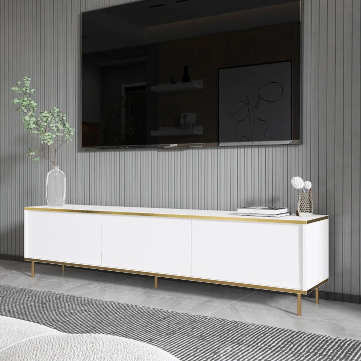 Mueble TV Imaj Blanco Oro