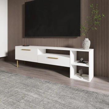 Mueble TV Parion Blanco Oro - 382NRC1145