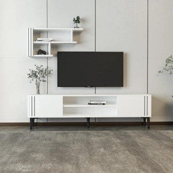 Mueble TV Snow Set Blanco - 382NRC1146