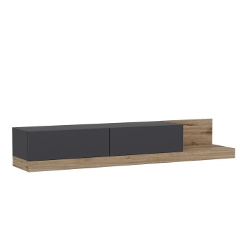 Mueble TV Majör Antracita Nogal - 382NRC1528