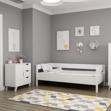 Conjunto de muebles de dormitorio Valencia 3+1 Blanco - 382NRC2302