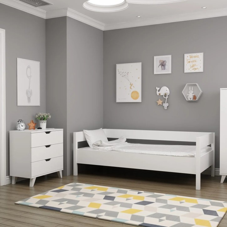 Conjunto de muebles de dormitorio Valencia 3 Blanco