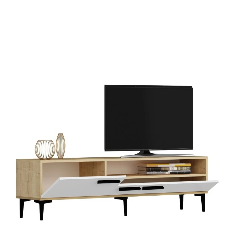 Mueble TV Zera Roble Blanco