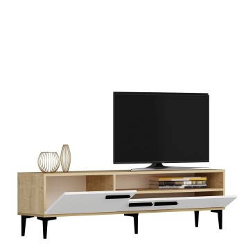 Mueble TV Zera Roble Blanco - 475OLV1103