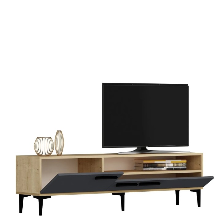 Mueble TV Zera Roble Antracita