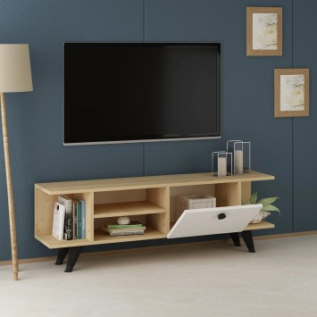 Mueble TV İdil Roble Blanco - 475OLV1105