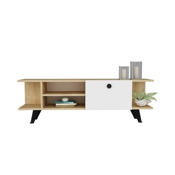 Mueble TV İdil Roble Blanco - 475OLV1105